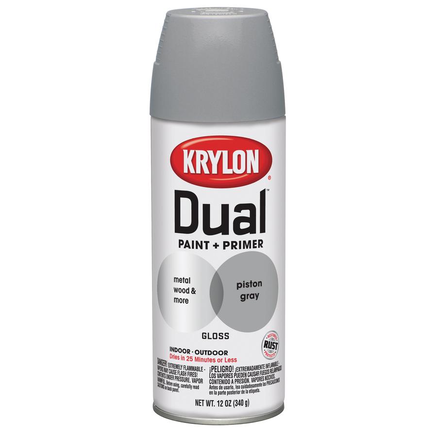 Krylon 12 Oz Piston Gray Gloss Spray Paint At Lowes Krylon 12 Oz Piston Gray Gloss Spray Paint