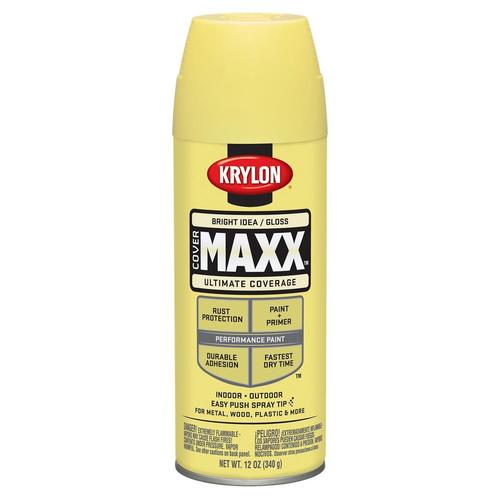 Krylon CoverMaxx Gloss Bright Idea Spray Paint and Primer In One (NET ...