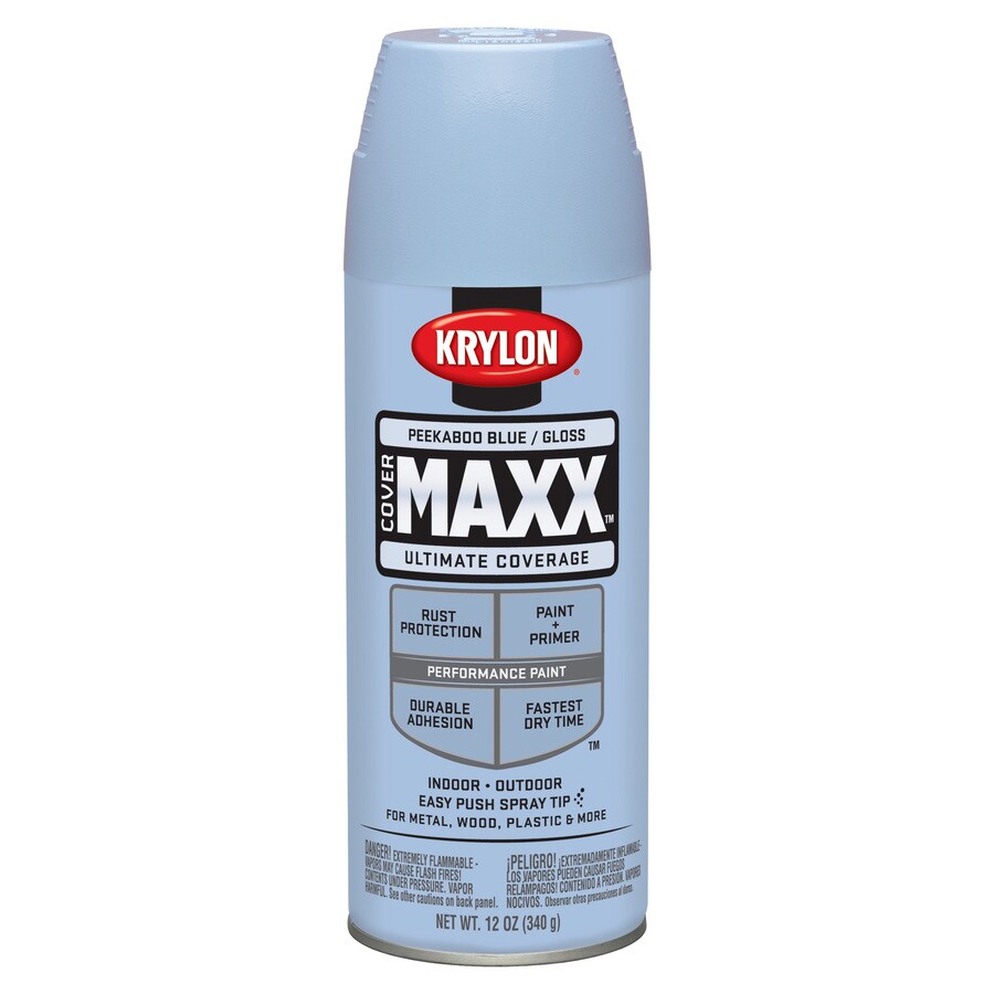 Krylon Kaboo Blue Enamel Spray Paint Actual Net Contents 12 Oz Krylon Kaboo Blue Enamel Spray Paint Actual Net Contents 12 Oz