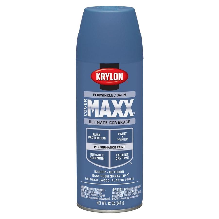 Krylon CoverMaxx Satin Periwinkle Spray Paint and Primer In One (Actual