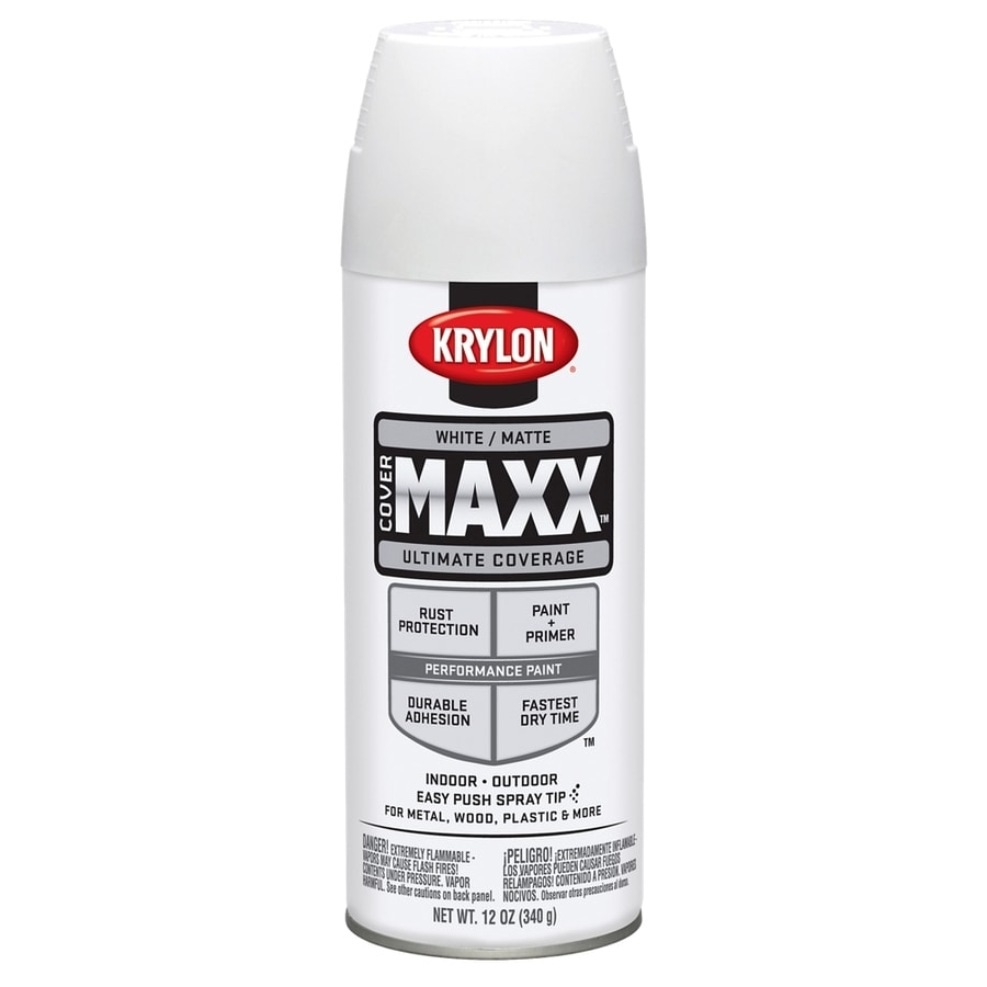 Krylon 12-OZ CVX MATTE WHITE KRYLON at Lowes.com