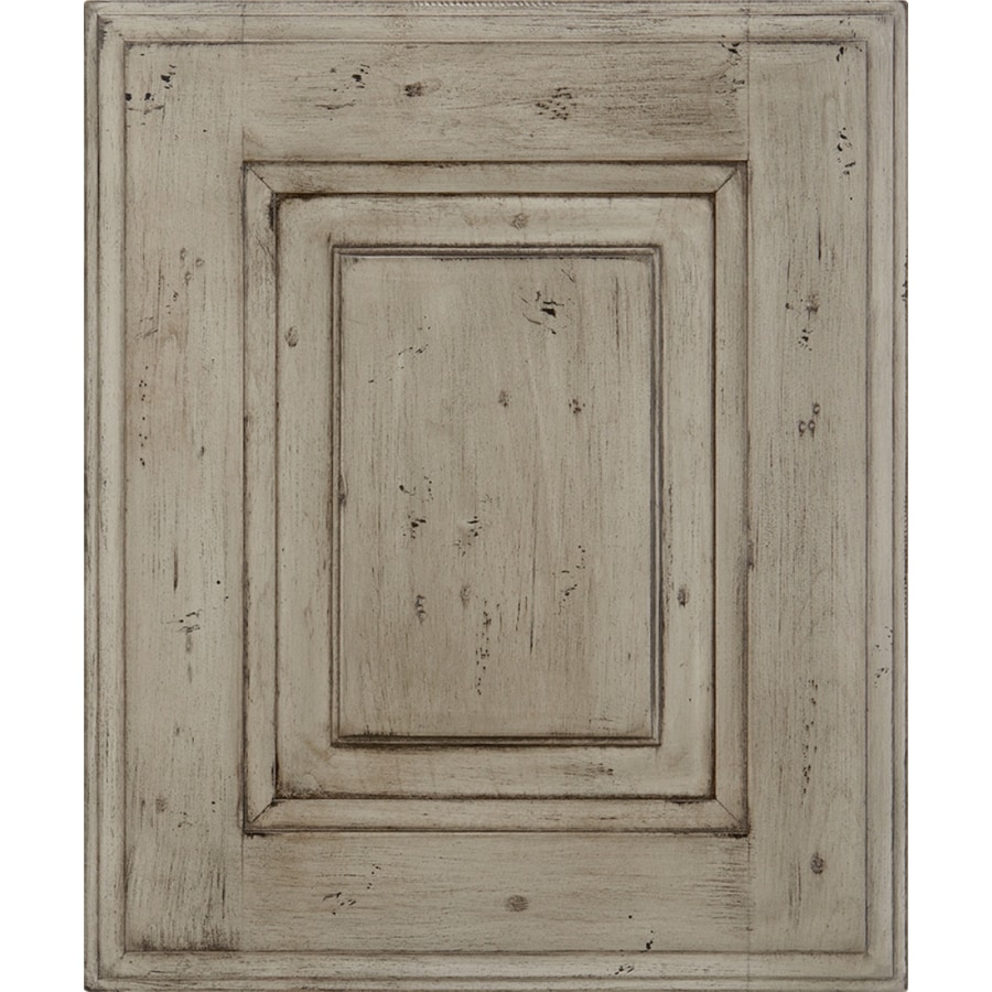 Shop Schuler Cabinetry Durham 14.5-in x 17.5-in Appaloosa Painted Cherry Raised Panel Cabinet Sample at Lowes.com