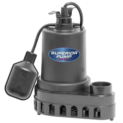 Superior Pump Sump 0.5-HP 120-Volt Thermoplastic Submersible Sump Pump ...