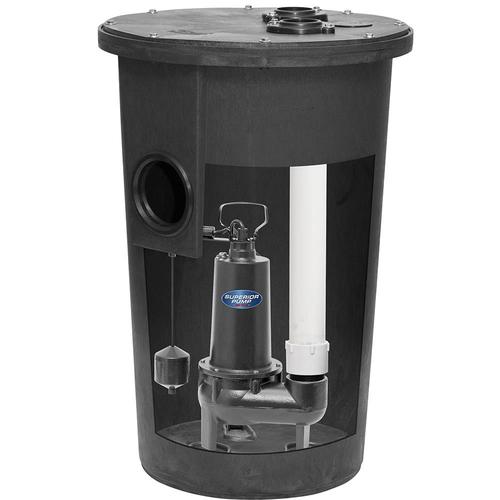 Superior Pump Sewage 0.5-HP 120-Volt Cast Iron Sewage Sump Pump in the ...