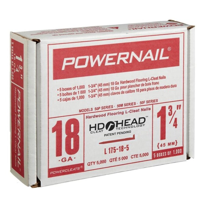 Powernail Power Cleats 18 ga x 13/4 in. Long Cleat Nails for Hardwood and Engineered Flooring