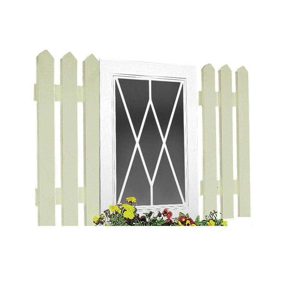 Backyard Organizer 20103 White Wood Storage Shed Window
