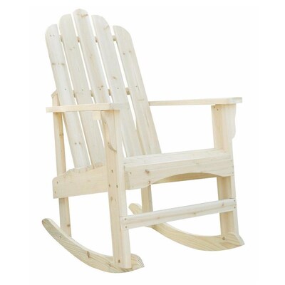 Shine Company Marina Wood Rocking Chair S With Slat Seat At Lowes Com