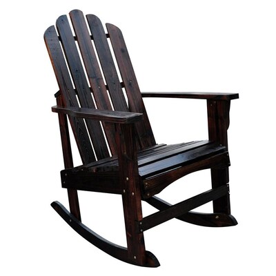 Shine Company Marina Wood Rocking Chair S With Slat Seat At Lowes Com