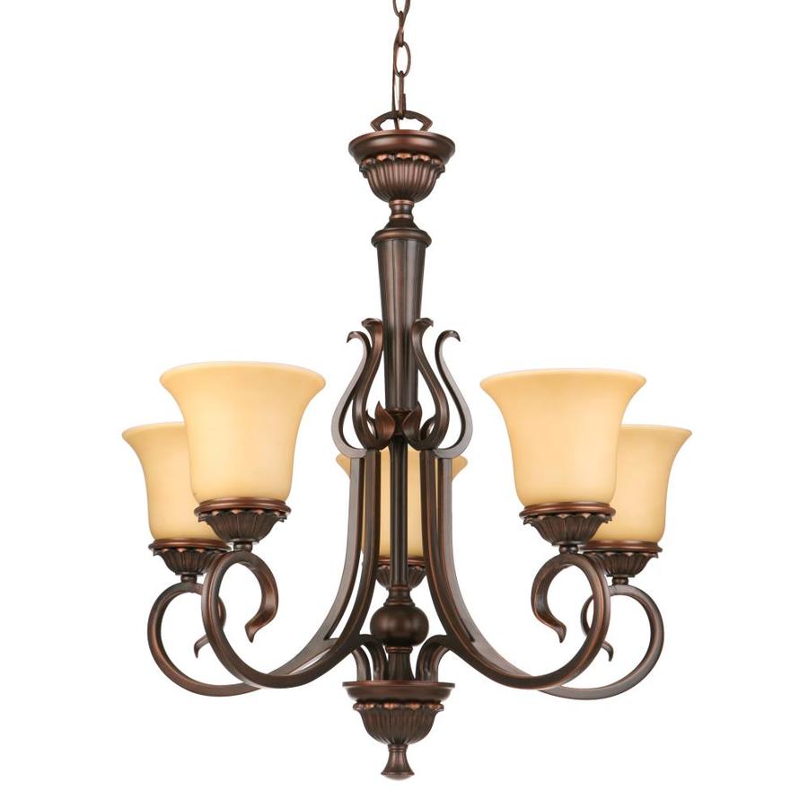 Portfolio Colton Lakes 5-Light Oil-Rubbed Bronze Transitional ...