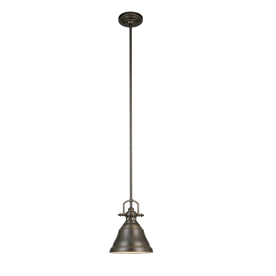 Allen Roth Bronze Mini Industrial Bell Pendant Light At Lowescom