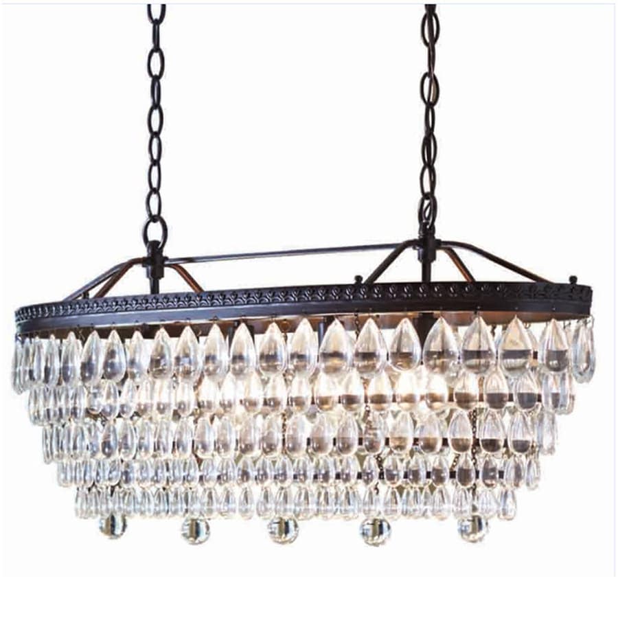 Shop Chandeliers at Lowes.com interior, interior design, home design, ideas, and design Oil Rubbed Bronze Chandelier With Crystals 900 x 900