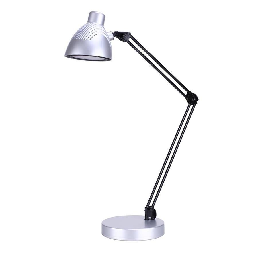 Newhouse Lighting 13 In Adjustable Silver Led Bankers Desk Lamp