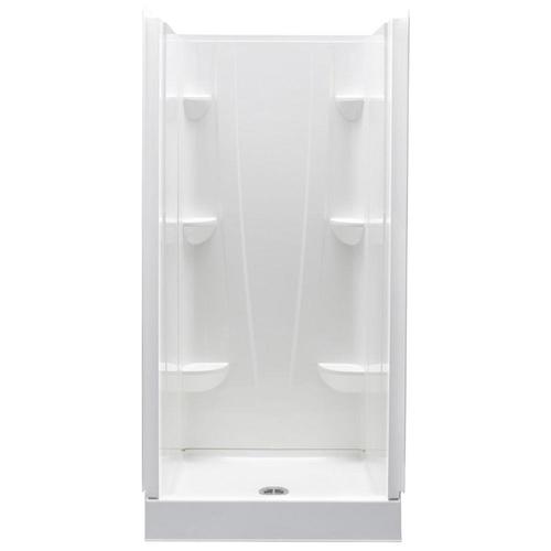 A2 White 4-Piece Alcove Shower Kit (Common: 32-in x 32-in; Actual: 32