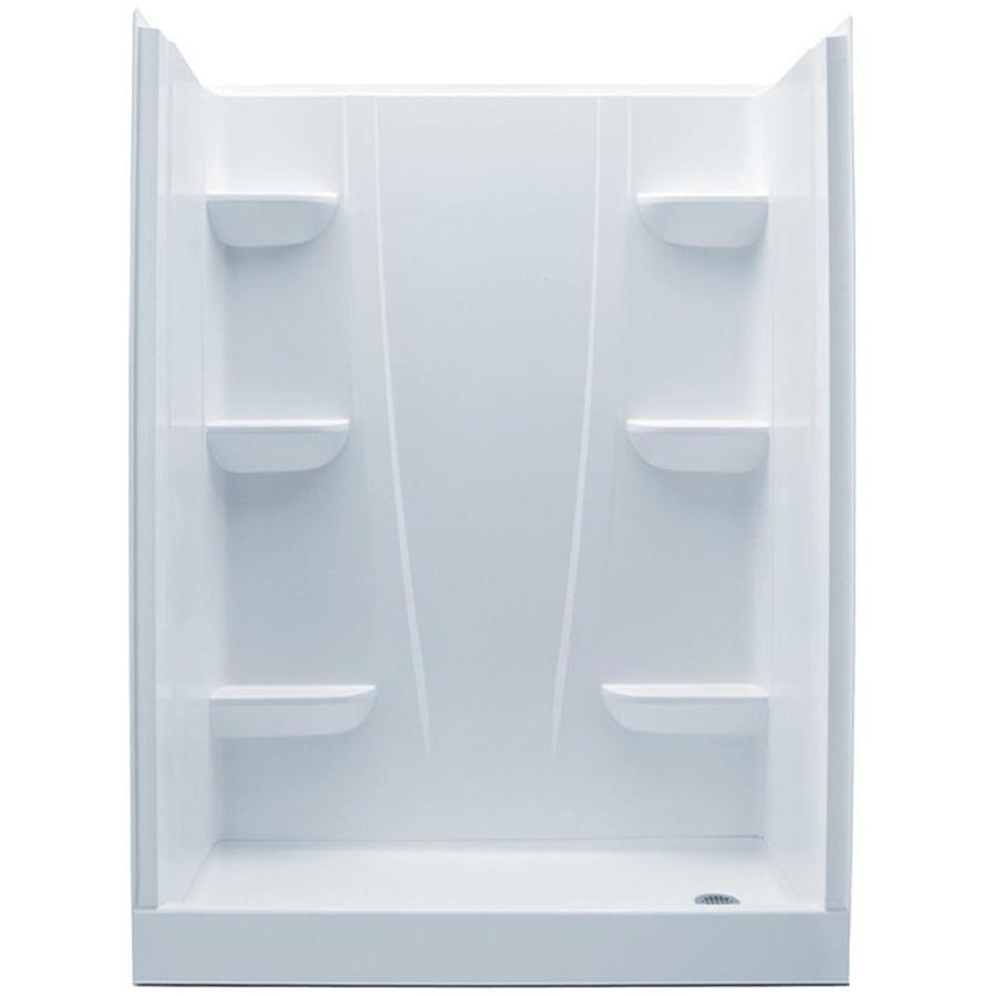 A2 White 4 Piece 30 In X 60 In X 76 In Alcove Shower Kit In The Shower Stalls Enclosures Department At Lowes Com