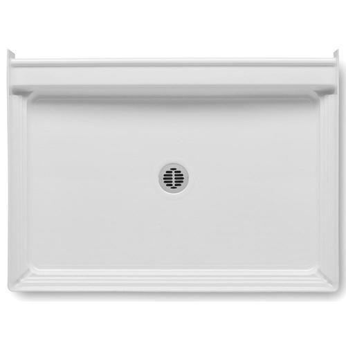 A2 White Fiberglass/Plastic Composite Shower Base 34in W x 48in L