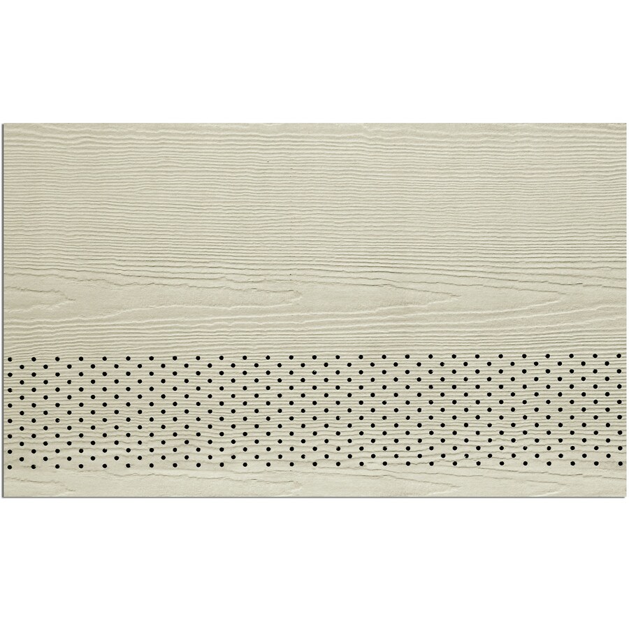 James Hardie 975531 16-in x 144-in HardieSoffit Cobble Stone Fiber Cement Vented Soffit