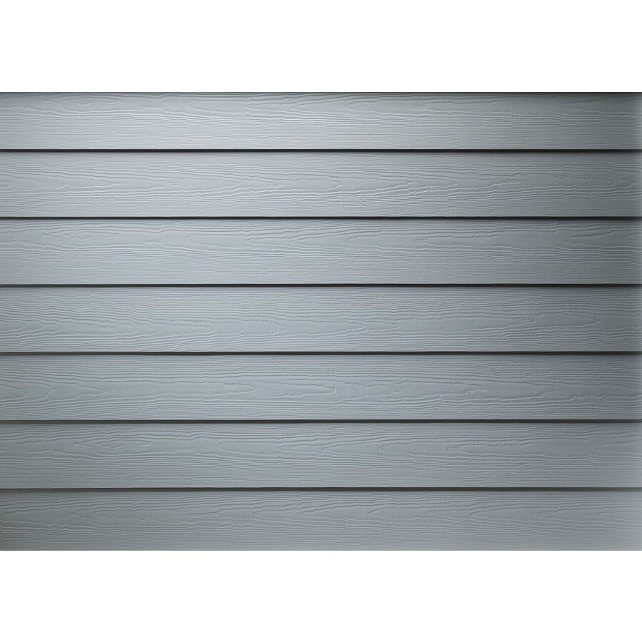 James Hardie Primed Alpine Frost Fiber Cement Siding Panel (Actual: 6 ...