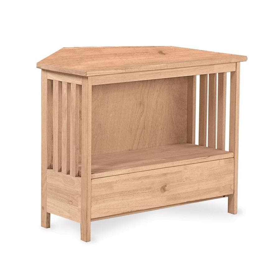 International Concepts Mission Natural Corner Tv Stand At Lowes Com