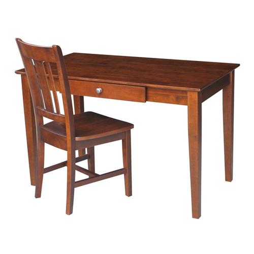 International Concepts Traditional Espresso Writing Desk At Com Traditional Espresso Writing Desk
