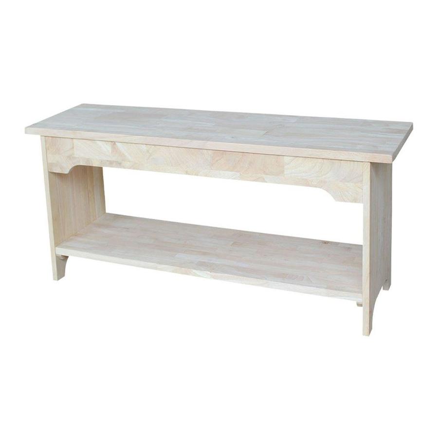 International Concepts Brookstone Craftsman Natural Storage Bench