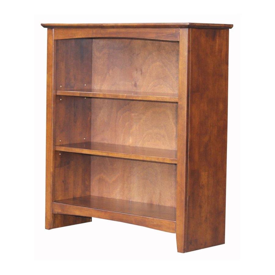 International Concepts Home Accents Espresso Wood 3-Shelf Bookcase at ...