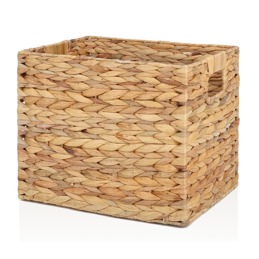 Allen Roth 10 7 In W X 11 H 14 25 D Natural Water Hyacinth Allen Roth 10 7 In W X 11 H 14 25 D Natural Water Hyacinth Milk Crate