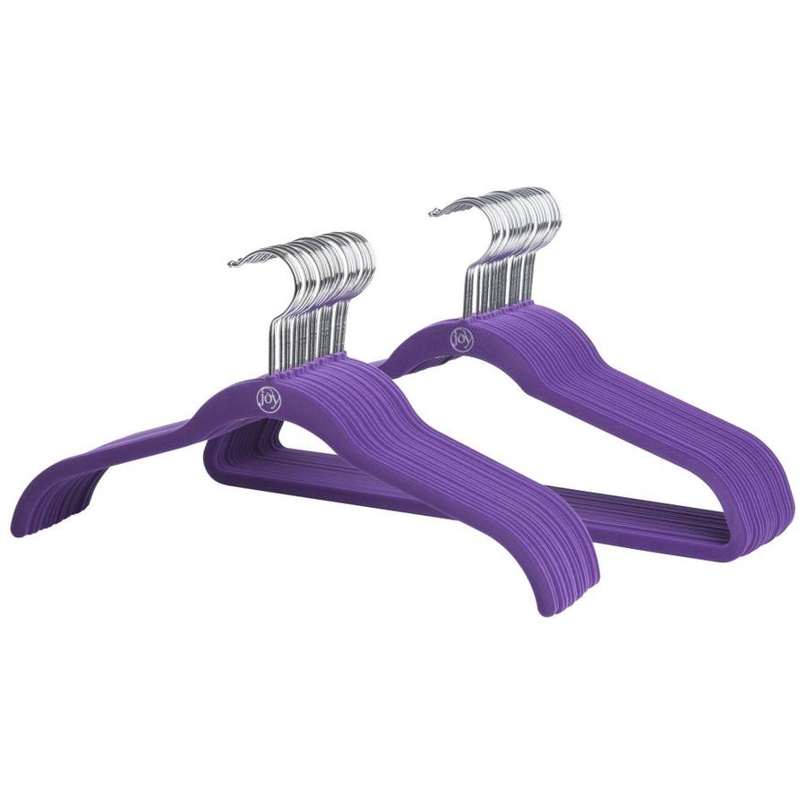 Joy Mangano 40 Pack Purple Hangers At Lowes Com