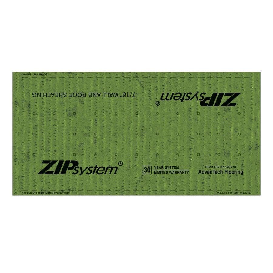 ZIP System OSB Sheathing 7/16 CAT PS2-10 (Common: 7/16 X 4-ft X 8-ft ...