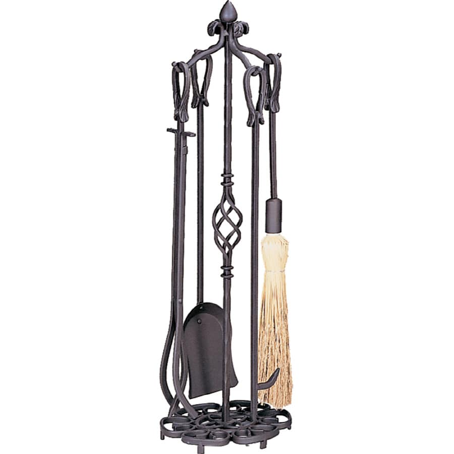 Shop uniflame 5-piece steel fireplace tool set in the fireplace tools section of Lowes.com