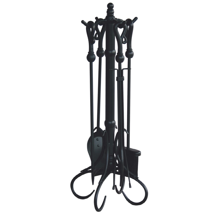 Uniflame 5 Piece Steel Fireplace Tool Set At Lowes Com
