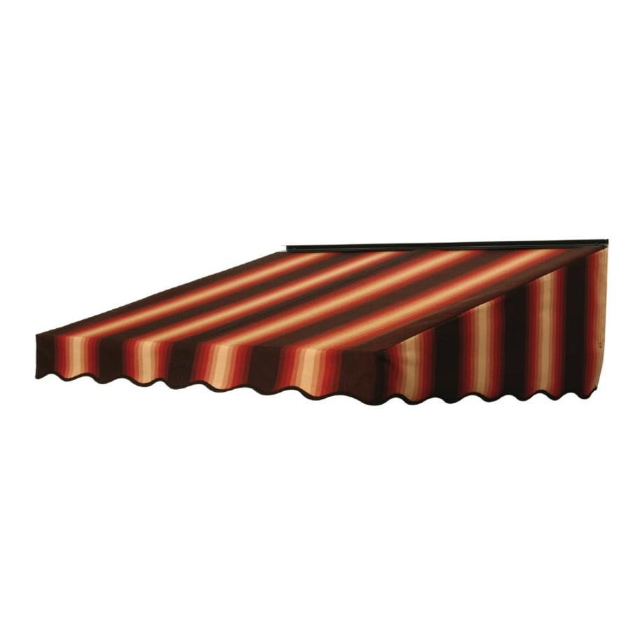 Shop NuImage Awnings 72 In Wide X 41 In Projection Ombre Dark Brown