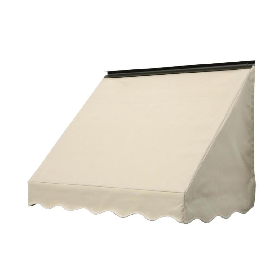 Shop NuImage Awnings 84 In Wide X 18 In Projection Linen Solid Slope