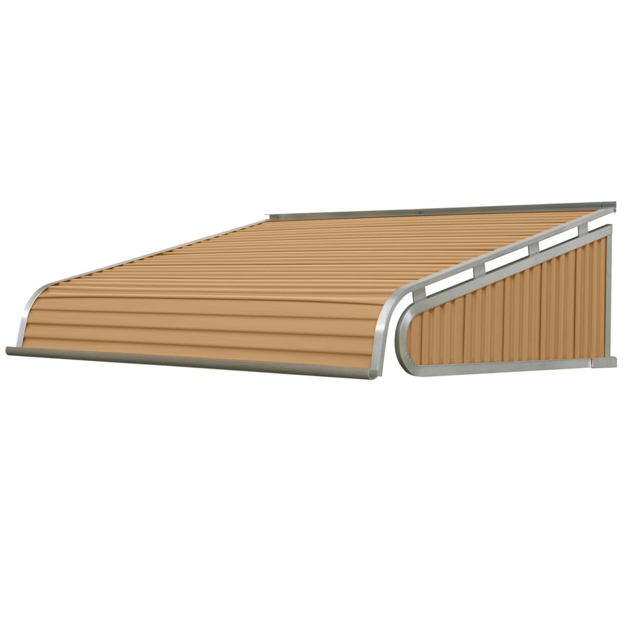 NuImage Awnings 1500 84in Wide x 48in Projection Solid Slope Door Fixed Awning at