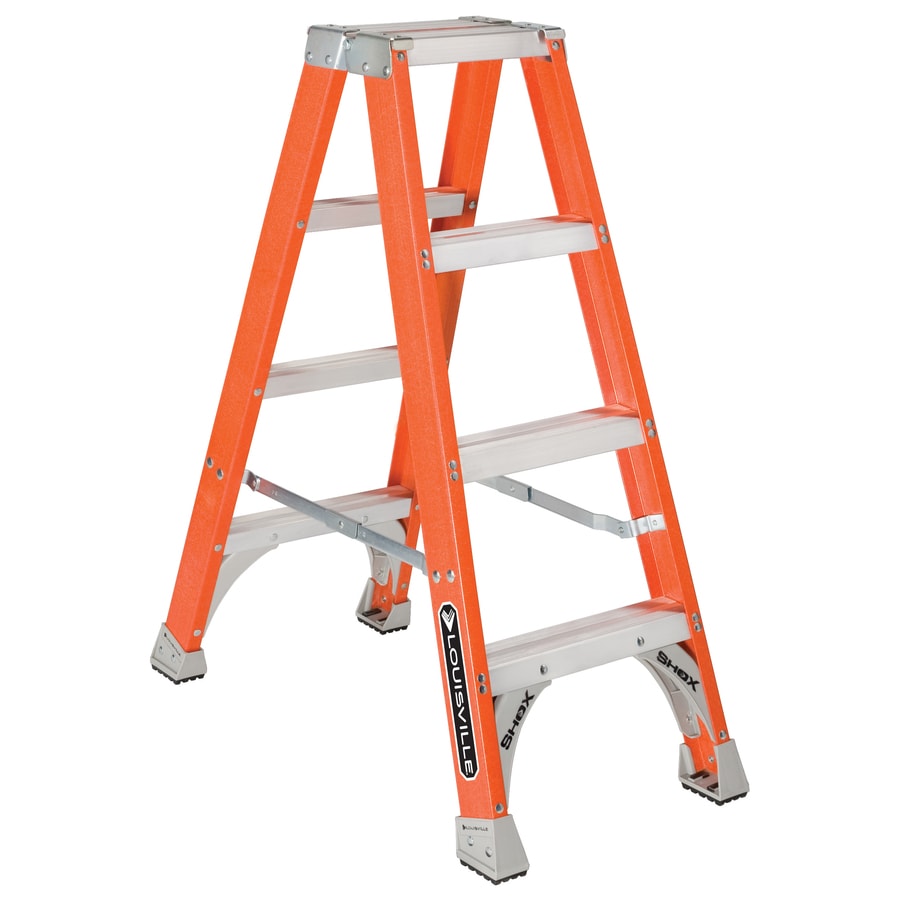 Louisville FM1503 FM1500 3-Feet ( 7.5-Feet Reach Height ) Fiberglass Type 1A - 300 lbs. Load Capacity Twin ladder