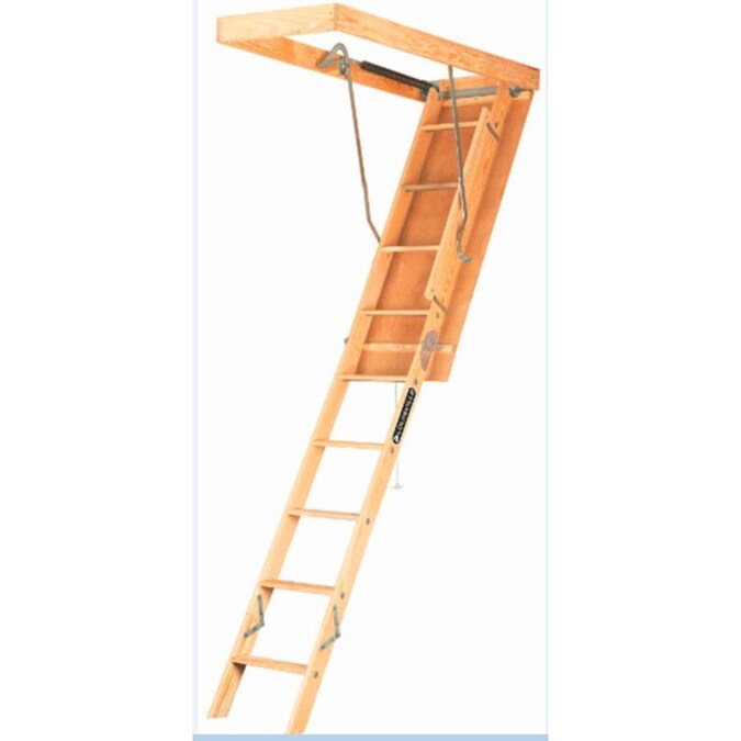 Louisville Elite 8ft to 10ft Type I Wood Attic Ladder at
