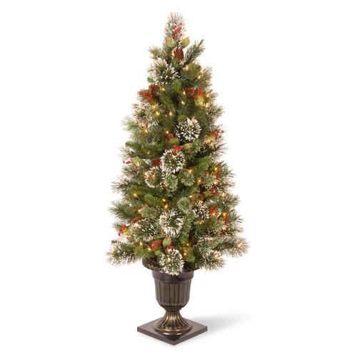 National Tree Company 4ft PreLit Traditional Artificial Christmas Tree with 50 Constant White