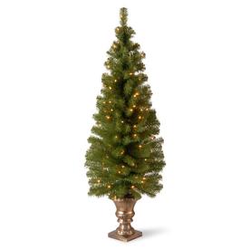 5ft National Christmas Tree Company Montclair Spruce Artificial Pencil Christmas Tree 100ct Clear