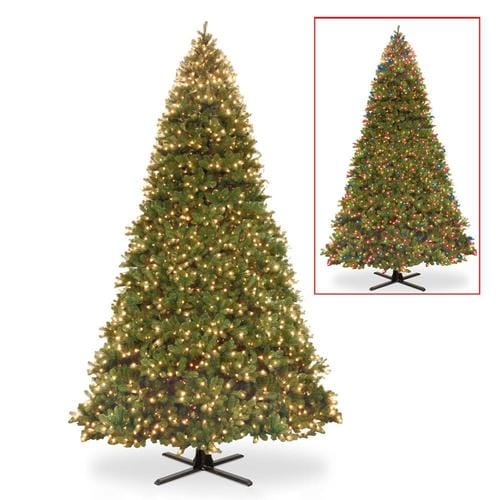 National Tree Company 7.5ft Spruce PreLit Traditional White Artificial Christmas Tree with 450