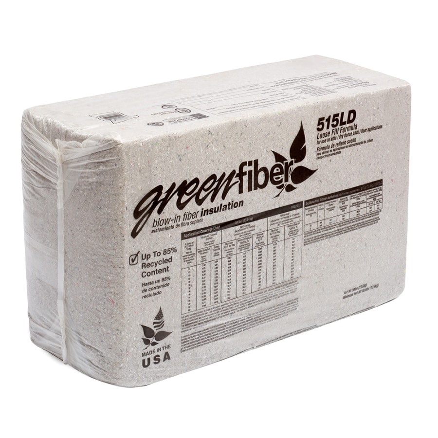 Shop GreenFiber R60 60sq ft Cellulose Blownin Insulation with Sound Barrier at