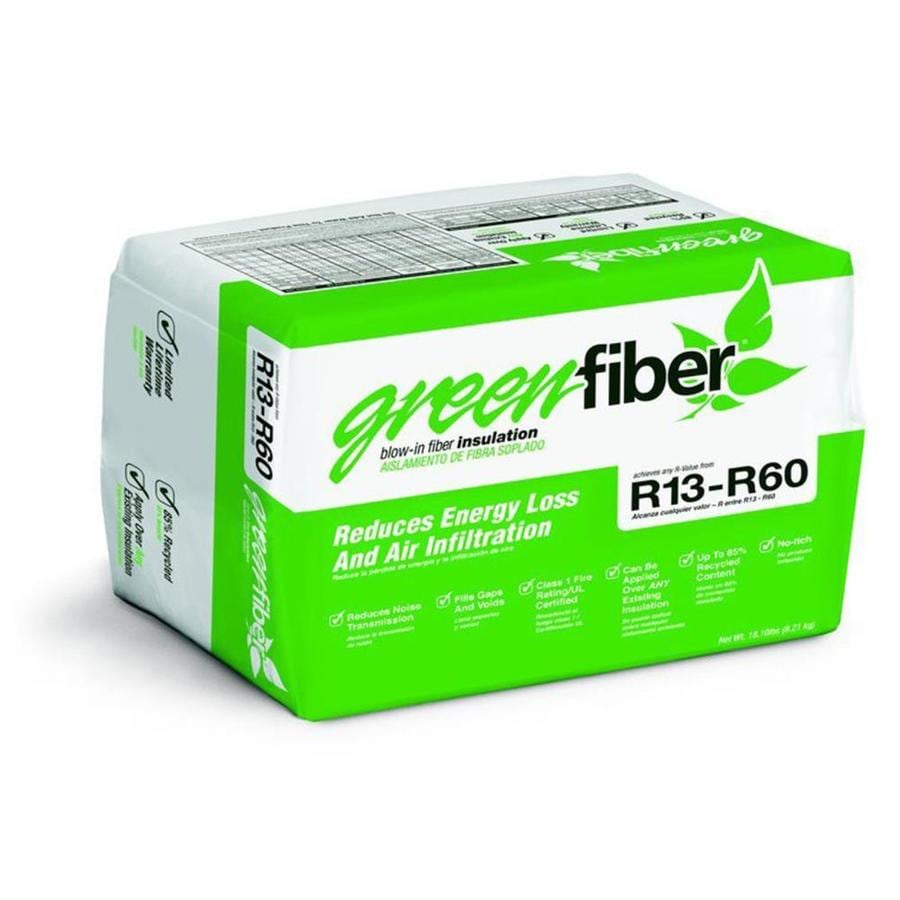 Shop GreenFiber R19 40sq ft Cellulose BlownIn Insulation with Sound Barrier at