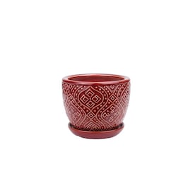 Ceramic Red Pots Planters At Lowes Ceramic Red Pots Planters At Lowes