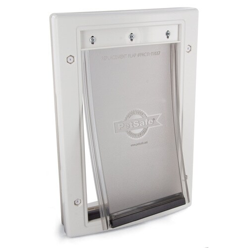 PetSafe Plastic Small White Plastic Door or Wall Pet Door (Actual 7.