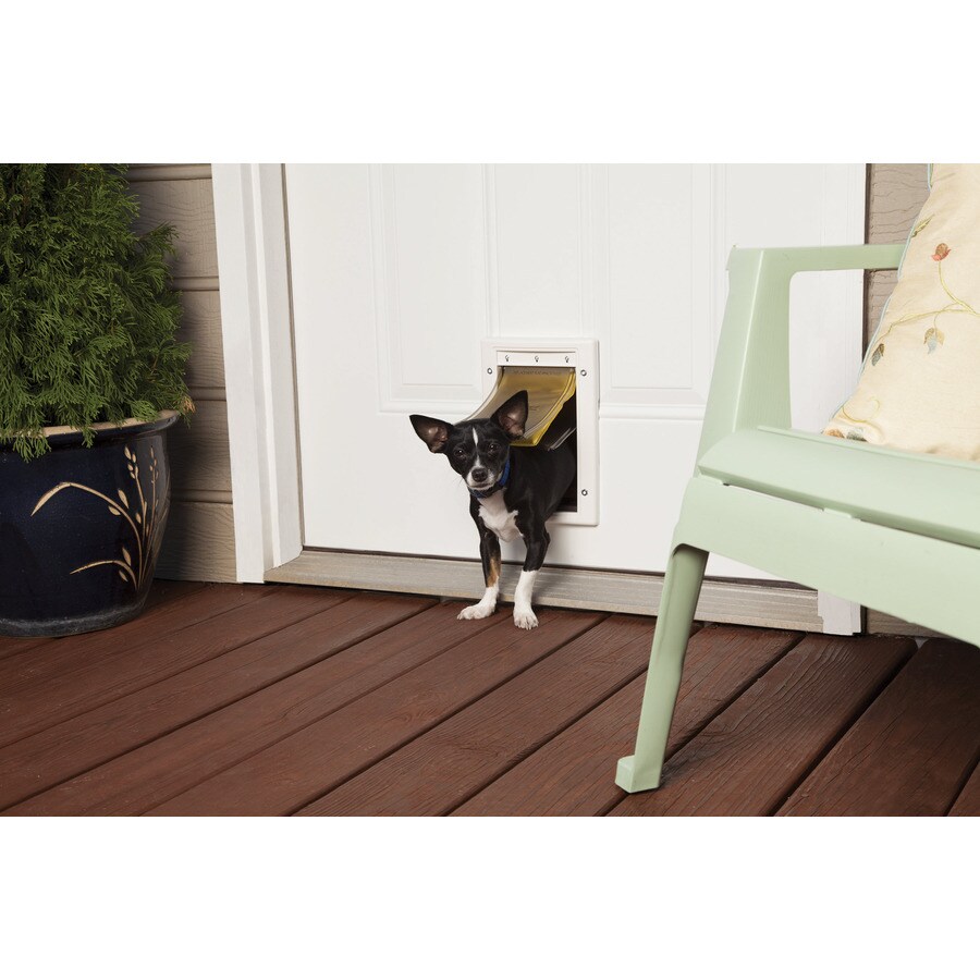 PetSafe 7.5in x 11in White Plastic Small (25lb or Less) Door for