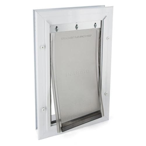 PetSafe Small White Aluminum Pet Door (Actual 5.25in x 8.125in) in