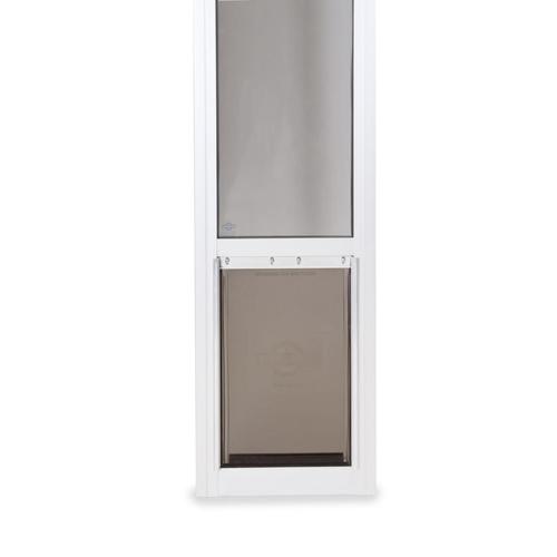 PetSafe Patio Panel Medium White Aluminum Sliding Pet Door (Actual 12.