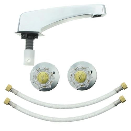 Road & Home Garden Tub Faucet with 3 Hole Mount in Chrome Finish with