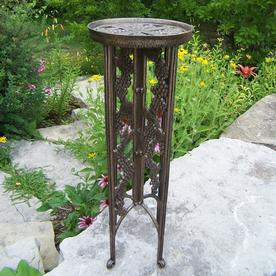 Oakland Living Plant Stands At Lowes Oakland Living Vineyards 31 In Antique Bronze Round Cast Iron Plant Stand