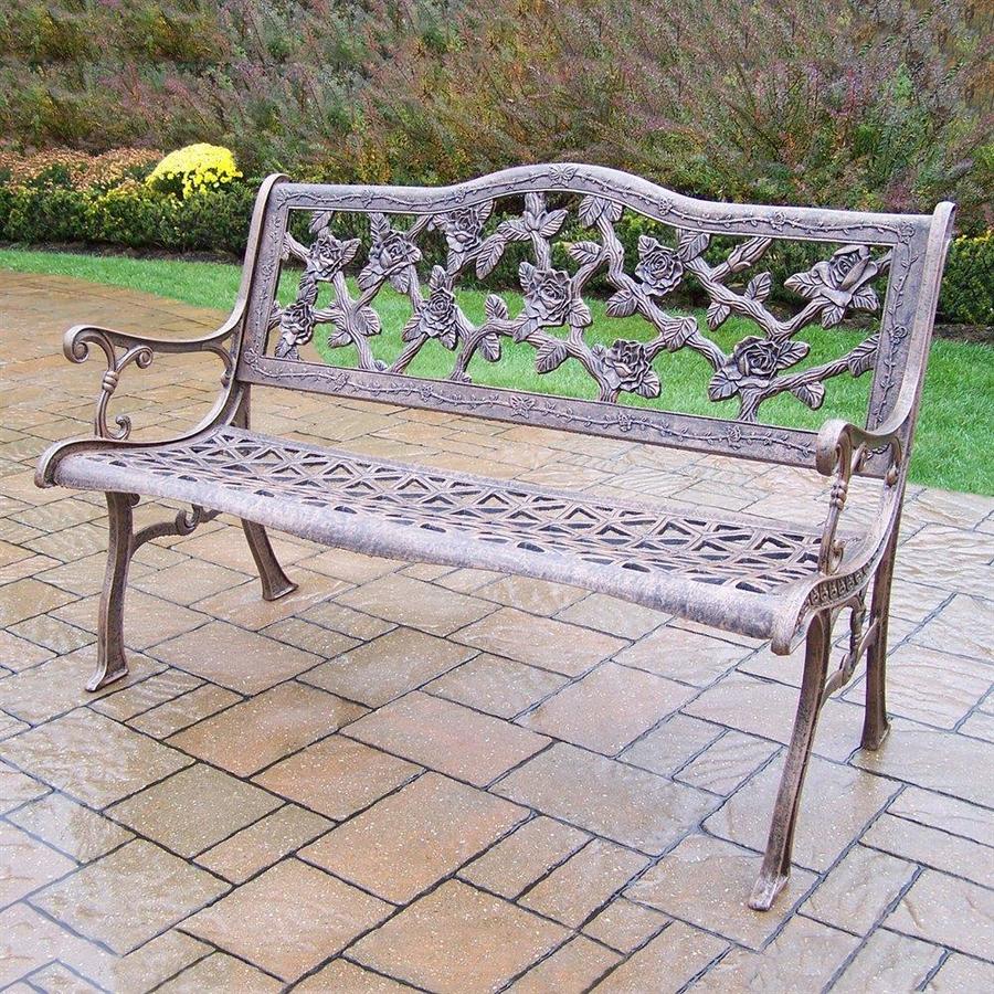 Oakland Living Tea Rose 25 75 In W X 49 75 In L Antique Bronze