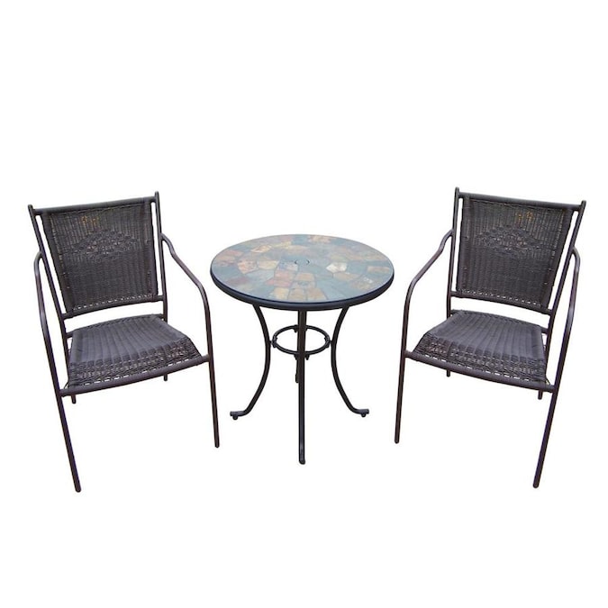 Oakland Living Stone Art 3-Piece Brown Frame Bistro Patio ... Oakland Living Stone Art 3-Piece Brown Frame Bistro Patio ... on Oakland Living Bistro Set id=38883