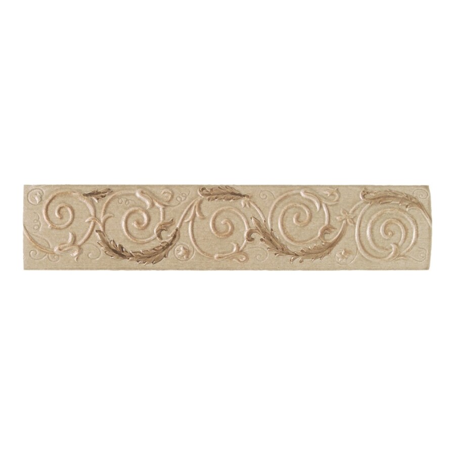 Shop American Olean Costa Rei Oro Miele Ceramic Listello Tile (Common ...